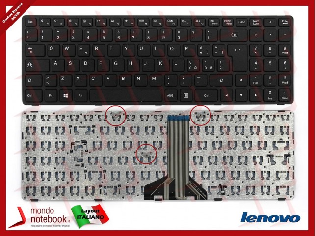 Tastiera Notebook Lenovo IdeaPad 100-15IBD B50-50 B50-80S Italiana Tastiera Notebook Lenovo IdeaPad 100-15IBD B50-50 B50-80S Italiana