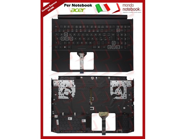 Tastiera con Top Case ACER Notebook Nitro AN515-45 Italiana Tastiera con Top Case ACER Notebook Nitro AN515-45 Italiana