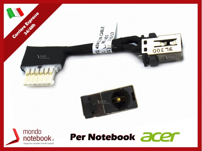 Connettore di Alimentazione DC Power Jack ACER Swift SF514-52T SF514-53T 50.GTMN1.003 Connettore di Alimentazione DC Power Jack ACER Swift SF514-52T SF514-53T 50.GTMN1.003