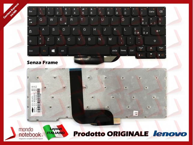 Tastiera Notebook Lenovo Miix 2 10 (Senza Frame)(Nera) Tastiera Notebook Lenovo Miix 2 10 (Senza Frame)(Nera)
