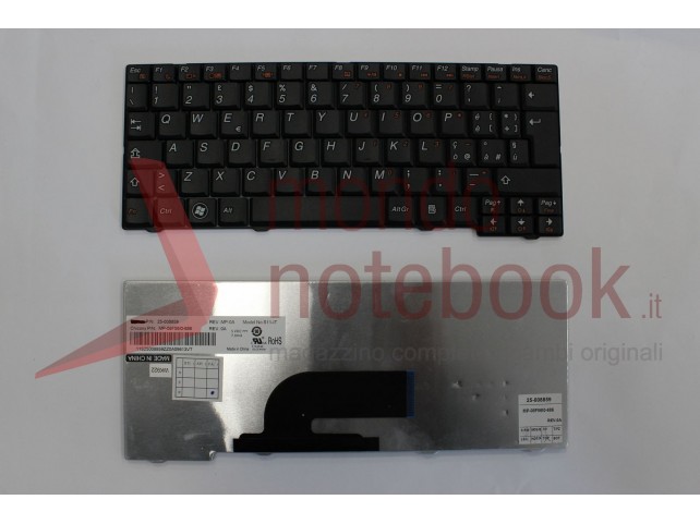 Tastiera Notebook Lenovo S10-2 S10-2C S10-3C S11 (NERA) Tastiera Notebook Lenovo S10-2 S10-2C S10-3C S11 (NERA)