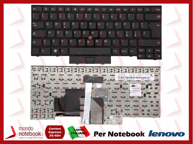 Tastiera Notebook Lenovo ThinkPad E430 con Trackpoint (NERA) Tastiera Notebook Lenovo ThinkPad E430 con Trackpoint (NERA)