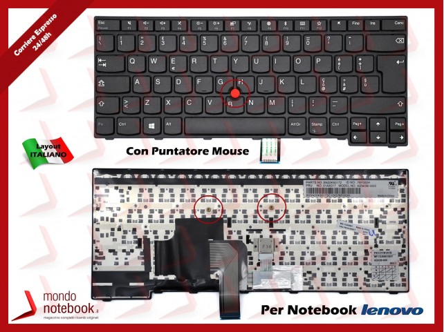 Tastiera Notebook Lenovo ThinkPad E470 E470C E475 - Italiana Tastiera Notebook Lenovo ThinkPad E470 E470C E475 - Italiana
