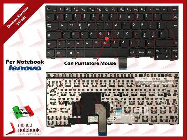 Tastiera Notebook Lenovo ThinkPad Edge E450 E450c E455 E460 E465 Italiana Tastiera Notebook Lenovo ThinkPad Edge E450 E450c E455 E460 E465 Italiana