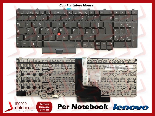 Tastiera Notebook Lenovo ThinkPad P50 P51 P70 P71 Con Puntatore Mouse Tastiera Notebook Lenovo ThinkPad P50 P51 P70 P71 Con Puntatore Mouse