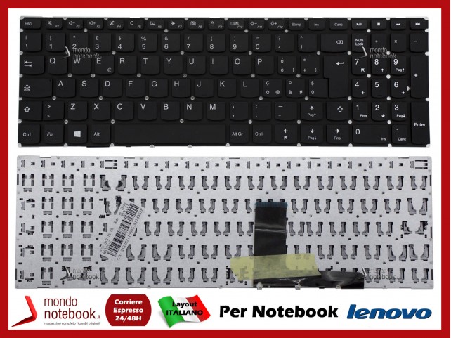 Tastiera Notebook Lenovo IdeaPad 320-15IKB S145-15 (Senza Frame) Vers. Con Tasto  Accensione