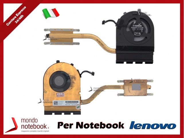 Dissipatore e Ventola Heatsink Fan CPU Lenovo ThinkPad E490 E590 Dissipatore e Ventola Heatsink Fan CPU Lenovo ThinkPad E490 E590