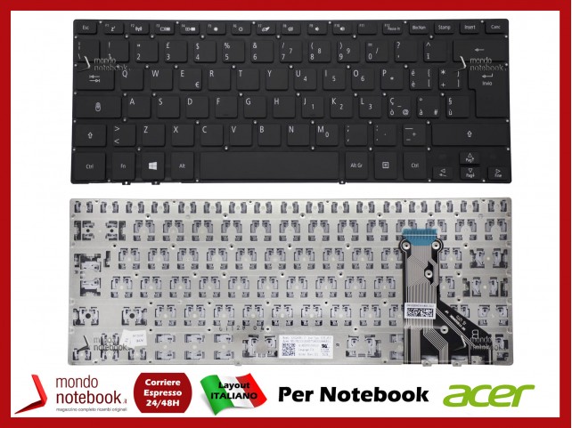 Tastiera Notebook ACER Spin SP714-51 (Senza Frame) Italiana Tastiera Notebook ACER Spin SP714-51 (Senza Frame) Italiana