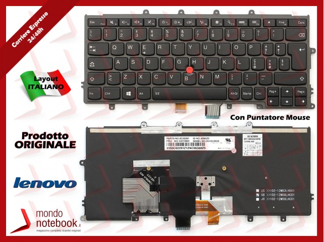 Tastiera Notebook Lenovo Thinkpad X240 X240S X240I X250 X260 X230S (Retroill) ITALIANA Tastiera Notebook Lenovo Thinkpad X240 X240S X240I X250 X260 X230S (Retroill) ITALIANA