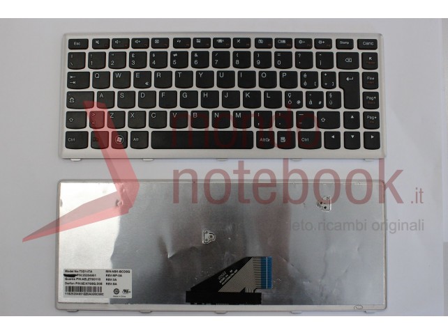 Tastiera Notebook Lenovo U310 (Frame Silver) Tastiera Notebook Lenovo U310 (Frame Silver)