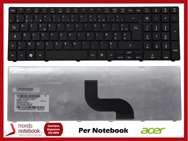 Tastiera Notebook ACER Aspire 5250 5625 5736 5741 5745 5810 7250 7750 7740 8942 FRANCESE FRENCH Tastiera Notebook ACER Aspire 5250 5625 5736 5741 5745 5810 7250 7750 7740 8942 FRANCESE FRENCH