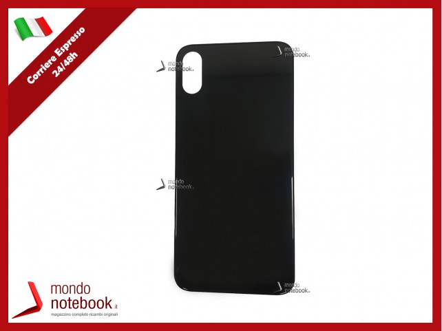 VETRO SCOCCA POSTERIORE COPRI BATTERIA PER APPLE IPHONE X BACK COVER NERO BLACK VETRO SCOCCA POSTERIORE COPRI BATTERIA PER APPLE IPHONE X BACK COVER NERO BLACK