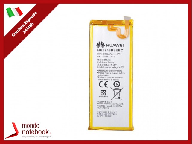 BATTERIA HB3748B8EBC PER HUAWEI ASCEND G7 / G7-L01 L03 3000 MAh ALTA QUALITÀ BATTERIA HB3748B8EBC PER HUAWEI ASCEND G7 / G7-L01 L03 3000 MAh ALTA QUALITÀ