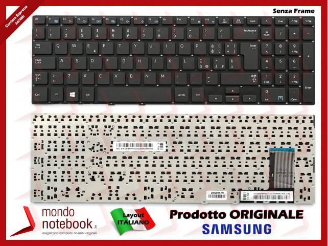 Tastiera Notebook SAMSUNG 370R5e 15.6 Tastiera Notebook SAMSUNG 370R5e 15.6