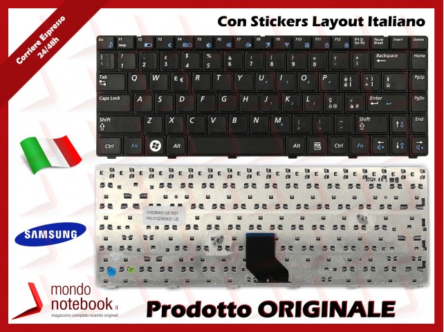 Tastiera Notebook SAMSUNG R520 R522 (NERA) con ADESIVI LAYOUT ITA Tastiera Notebook SAMSUNG R520 R522 (NERA) con ADESIVI LAYOUT ITA