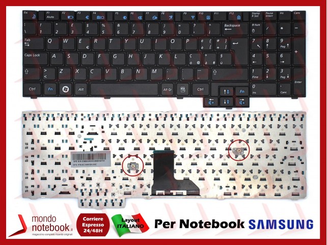 Tastiera Notebook SAMSUNG R540 NP-P580 R530 RV510 (NERA) Tastiera Notebook SAMSUNG R540 NP-P580 R530 RV510 (NERA)
