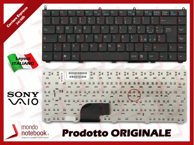 Tastiera Notebook Sony VGN-FE VGN-AR (NERA) Italiana Tastiera Notebook Sony VGN-FE VGN-AR (NERA) Italiana