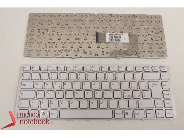 Tastiera Notebook Sony VGN-NW SERIES (BIANCA) CON FRAME SILVER Italiana Tastiera Notebook Sony VGN-NW SERIES (BIANCA) CON FRAME SILVER Italiana