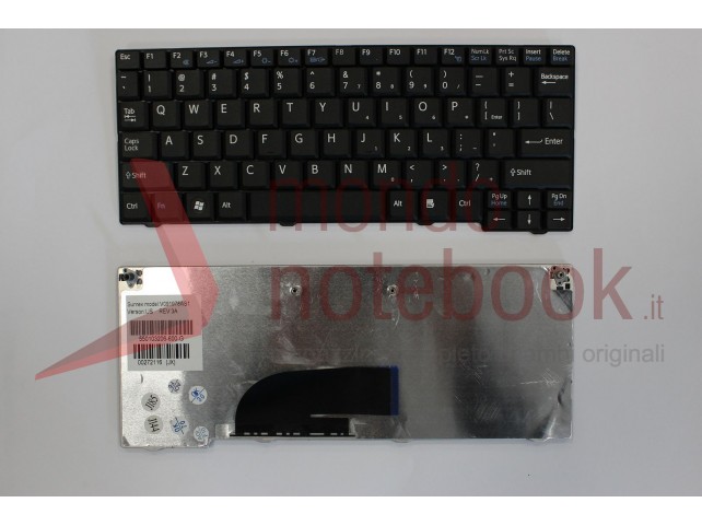 Tastiera Notebook Sony VPC-M12 VPC-M13 (NERA) con ADESIVI LAYOUT ITA Tastiera Notebook Sony VPC-M12 VPC-M13 (NERA) con ADESIVI LAYOUT ITA