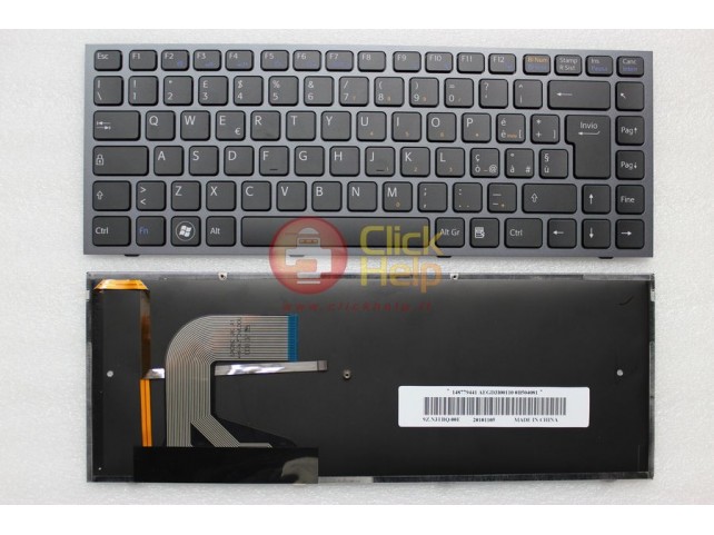 Tastiera Notebook Sony VPC-S Series (NERA) Italiana Tastiera Notebook Sony VPC-S Series (NERA) Italiana