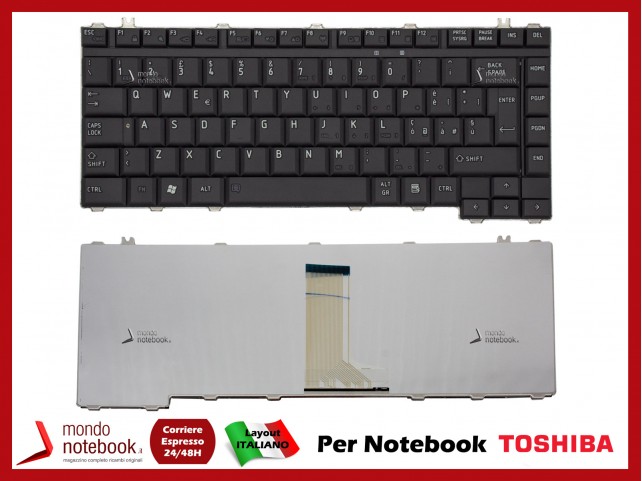 Tastiera Notebook TOSHIBA Satellite A200 M200 L300 L305 A300 Qosmio F40 (NERA) Italiana Tastiera Notebook TOSHIBA Satellite A200 M200 L300 L305 A300 Qosmio F40 (NERA) Italiana