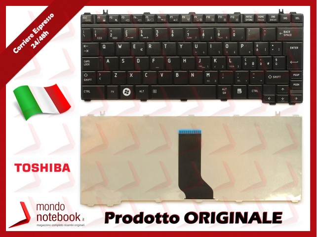 Tastiera Notebook TOSHIBA Satellite A605 M800 T130 T135 U405 U500 U505 (NERA) ITALIANA Tastiera Notebook TOSHIBA Satellite A605 M800 T130 T135 U405 U500 U505 (NERA) ITALIANA