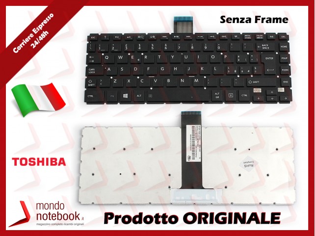Tastiera Notebook TOSHIBA Satellite L40-B L40D-B L40DT-B L40T-B (SENZA FRAME) (NERA) Tastiera Notebook TOSHIBA Satellite L40-B L40D-B L40DT-B L40T-B (SENZA FRAME) (NERA)
