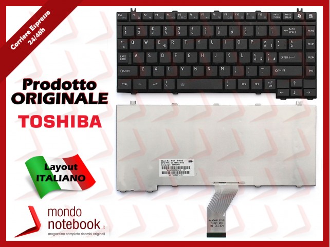 Tastiera Notebook TOSHIBA Satellite M40 A100 A130 A10 A30 A55 A70 M100 P10 P30 (NERA) Tastiera Notebook TOSHIBA Satellite M40 A100 A130 A10 A30 A55 A70 M100 P10 P30 (NERA)