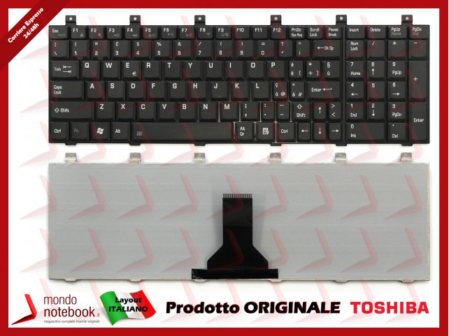 Tastiera Notebook TOSHIBA Satellite M60 M65 P100 P105 Series (NERA) Tastiera Notebook TOSHIBA Satellite M60 M65 P100 P105 Series (NERA)