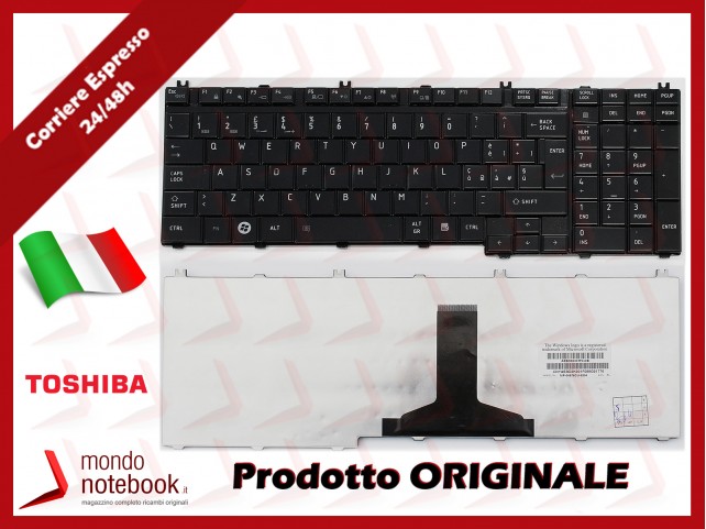 Tastiera Notebook TOSHIBA Satellite P300 P305 A500 L500 L350 L355 (NERA LUCIDA) Tastiera Notebook TOSHIBA Satellite P300 P305 A500 L500 L350 L355 (NERA LUCIDA)