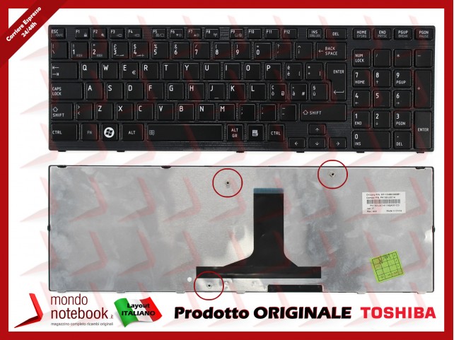 Tastiera Notebook TOSHIBA Satellite P750 P755 P750D P770 P775 Tastiera Notebook TOSHIBA Satellite P750 P755 P750D P770 P775