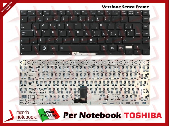 Tastiera Notebook TOSHIBA Satellite Portege R630 R700 R730 R830 R835 R930 (Senza Frame) Tastiera Notebook TOSHIBA Satellite Portege R630 R700 R730 R830 R835 R930 (Senza Frame)