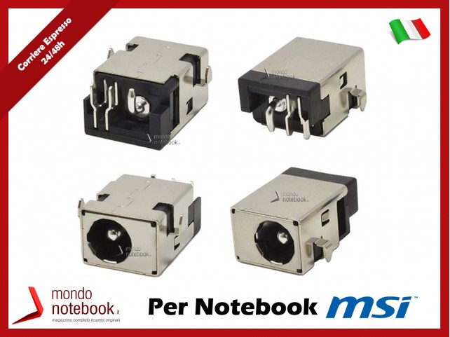 Connettore di Alimentazione DC Power Jack MSI GS65 Stealth Thin MS-16Q2 MS-16Q4 Connettore di Alimentazione DC Power Jack MSI GS65 Stealth Thin MS-16Q2 MS-16Q4