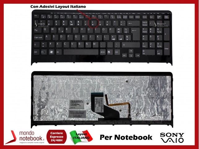 Tastiera Notebook Sony Vaio PCG-81312L PCG-81312M Con ADESIVI LAYOUT ITALIANO Tastiera Notebook Sony Vaio PCG-81312L PCG-81312M Con ADESIVI LAYOUT ITALIANO
