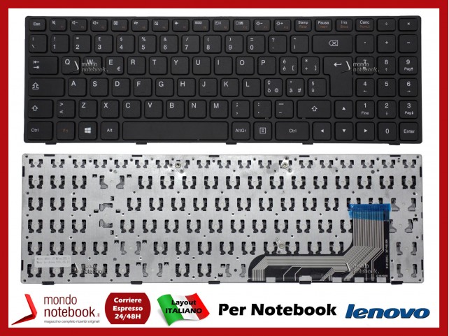 Tastiera Notebook Lenovo Ideapad 100 15 B50-10 (Con tastierino Numerico) It Tastiera Notebook Lenovo Ideapad 100 15 B50-10 (Con tastierino Numerico) It