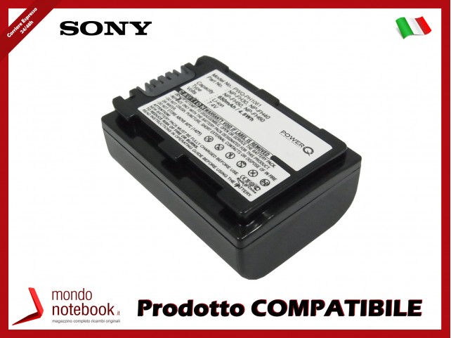 Batteria PowerQ per Sony CR-HC51E 650mAh 7.4V P/N NP-FH30 Batteria PowerQ per Sony CR-HC51E 650mAh 7.4V P/N NP-FH30