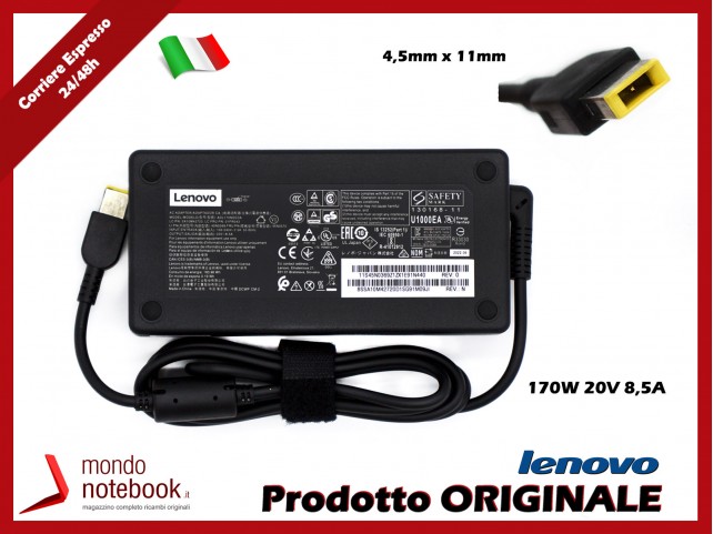 Alimentatore Originale Lenovo 170W 20V 8,5A (4,5mm x 11mm) Alimentatore Originale Lenovo 170W 20V 8,5A (4,5mm x 11mm)
