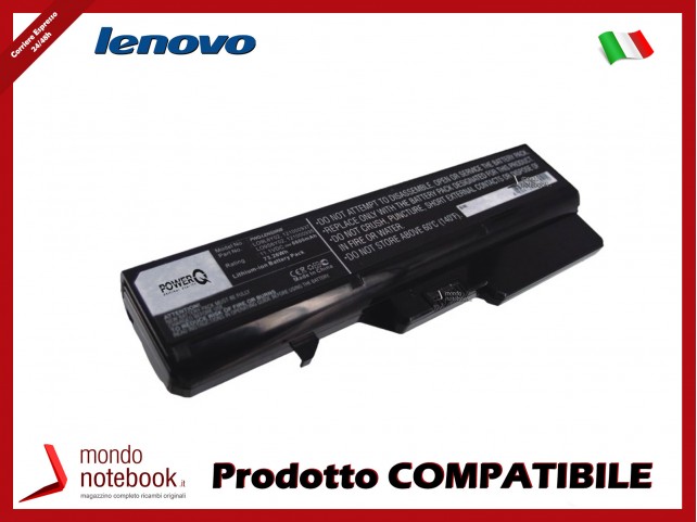 Batteria PowerQ per Lenovo IdeaPad B470 6600 mAh 11.1V P/N 121000935 Nero Batteria PowerQ per Lenovo IdeaPad B470 6600 mAh 11.1V P/N 121000935 Nero