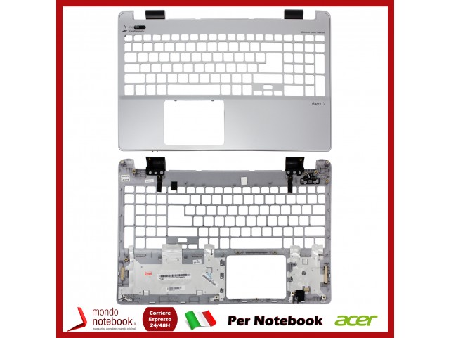 Top Case Scocca Superiore ACER Aspire E5-511 E5-511P E5-531 E5-571 E5-571G (Silver) Top Case Scocca Superiore ACER Aspire E5-511 E5-511P E5-531 E5-571 E5-571G (Silver)