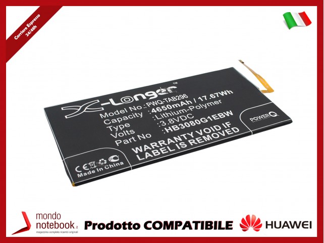 Batteria PowerQ per Huawei EE Eagle 4650mAh 3.8V P/N HB3080G1EBC Batteria PowerQ per Huawei EE Eagle 4650mAh 3.8V P/N HB3080G1EBC