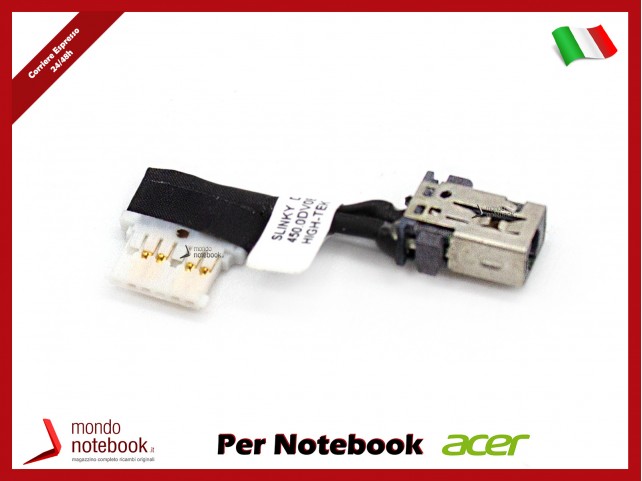 Connettore di Alimentazione DC Power Jack ACER Spin SP314-51 SP314-52 Connettore di Alimentazione DC Power Jack ACER Spin SP314-51 SP314-52