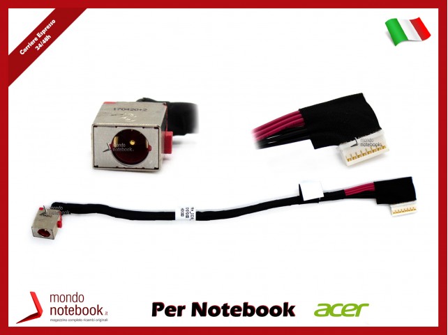 Connettore di Alimentazione DC Power Jack ACER Predator PH317-51 PH317-52 Nitro AN515-52 (8 Pin) Connettore di Alimentazione DC Power Jack ACER Predator PH317-51 PH317-52 Nitro AN515-52 (8 Pin)