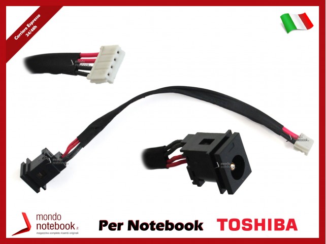 Connettore di Alimentazione DC Power Jack TOSHIBA Satellite PRO S500 Pro S500-12H S500-12U Connettore di Alimentazione DC Power Jack TOSHIBA Satellite PRO S500 Pro S500-12H S500-12U