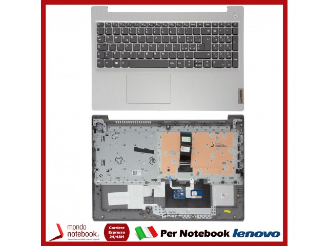 Tastiera con Top Case LENOVO IdeaPad 3 15ADA05 3-15IML05 Italiana (Platinum Grey) senza ID Tastiera con Top Case LENOVO IdeaPad 3 15ADA05 3-15IML05 Italiana (Platinum Grey) senza ID