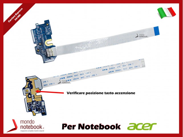 Power Button Board ACER Aspire E1-521 E1-531 E1-571 - LS-7912P Power Button Board ACER Aspire E1-521 E1-531 E1-571 - LS-7912P