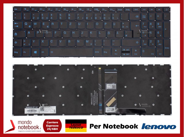 Tastiera Notebook Lenovo IdeaPad L340-15IRH L340-17IRH Serigrafia Blue (Tedesca) Tastiera Notebook Lenovo IdeaPad L340-15IRH L340-17IRH Serigrafia Blue (Tedesca)
