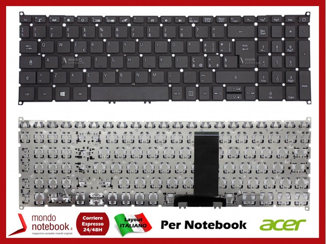 Tastiera Notebook ACER Aspire 7 A715-42 A715-42G A715-41G Italiana Tastiera Notebook ACER Aspire 7 A715-42 A715-42G A715-41G Italiana