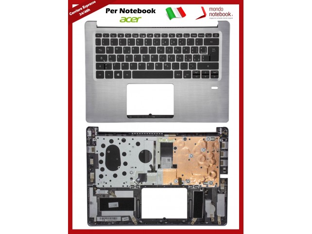Tastiera con Top Case ACER Swift SF314-54 SF314-54G (Silver) Italiana Retroilluminata Tastiera con Top Case ACER Swift SF314-54 SF314-54G (Silver) Italiana Retroilluminata