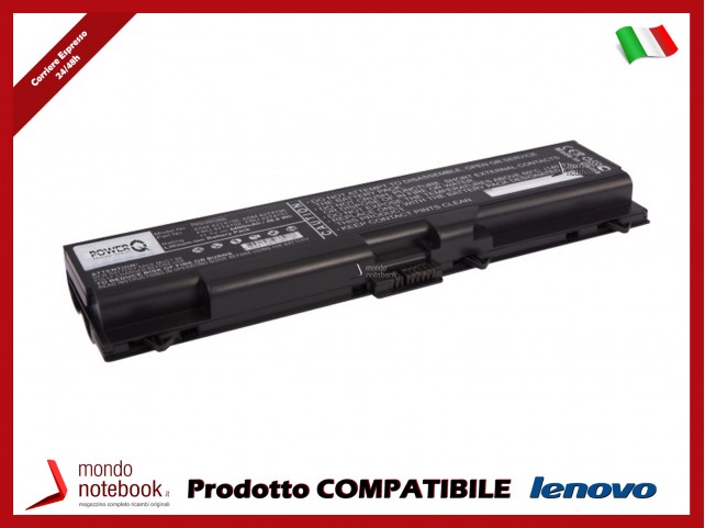 Batteria PowerQ per Lenovo ThinkPad 70+ 4400 mAh 11.1V P/N 42T4235 Nero Batteria PowerQ per Lenovo ThinkPad 70+ 4400 mAh 11.1V P/N 42T4235 Nero