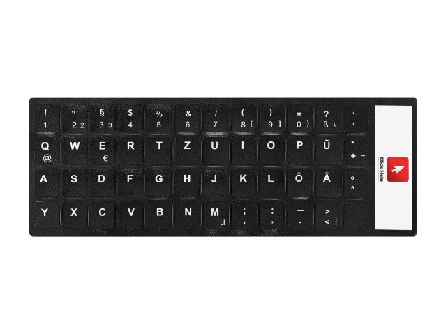 Kit Adesivi Stickers per trasformazione Layout TEDESCO (11x13)mm NERO Kit Adesivi Stickers per trasformazione Layout TEDESCO (11x13)mm NERO